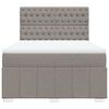 vidaXL &Kappa;&rho;&epsilon;&beta;ά&tau;&iota; Boxspring &mu;&epsilon; &Sigma;&tau;&rho;ώ&mu;&alpha; Taupe 160x200 &epsilon;&kappa;. &Upsilon;&phi;&alpha;&sigma;&mu;ά&tau;&iota;&nu;&omicron;