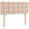 vidaXL Κρεβάτι Boxspring με Στρώμα Καπουτσίνο 80x200 εκ. Συνθ. Δέρμα