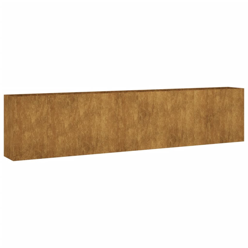 vidaXL Ζαρντινιέρα 360 x 40 x 80 εκ. από Ατσάλι Σκληρυθέν στον Αέρα