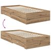 vidaXL &Sigma;&kappa;&epsilon;&lambda;&epsilon;&tau;ό&sigmaf; &Kappa;&rho;&epsilon;&beta;&alpha;&tau;&iota;&omicron;ύ Artisan Oak 90 x 190 cm &Epsilon;&pi;&epsilon;&xi;&epsilon;&rho;&gamma;&alpha;&sigma;&mu;έ&nu;&omicron; &xi;ύ&lambda;&omicron;