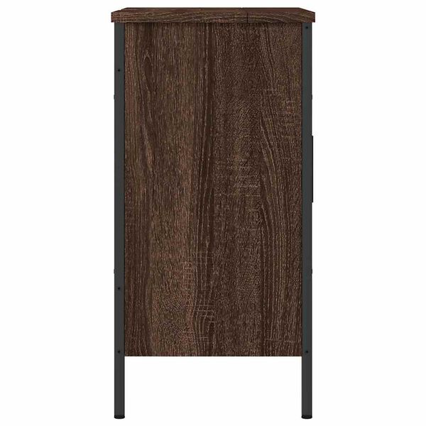 vidaXL Ντουλάπι Νιπτήρα Μπάνιου Καφέ Δρυς 60x30x60 εκ. Επεξ. Ξύλο