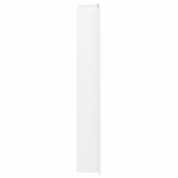 vidaXL Εσοχή Ντους Βουρστ. Λευκό Ματ 32x62x9 εκ. Αν. Ατσάλι