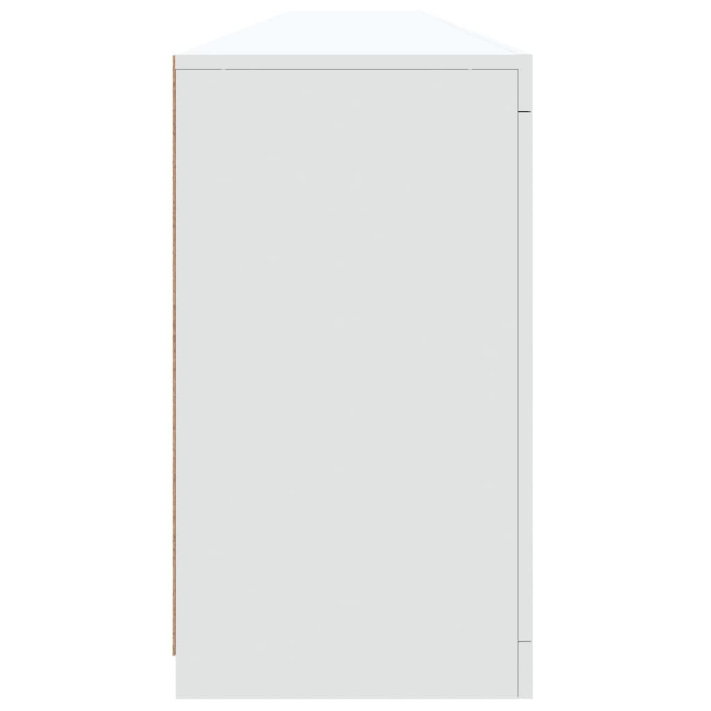 vidaXL Μπουφές με Φώτα LED Λευκός 283x37x67 εκ.