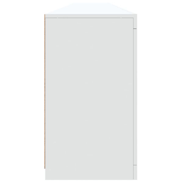 vidaXL Μπουφές με Φώτα LED Λευκός 283x37x67 εκ.