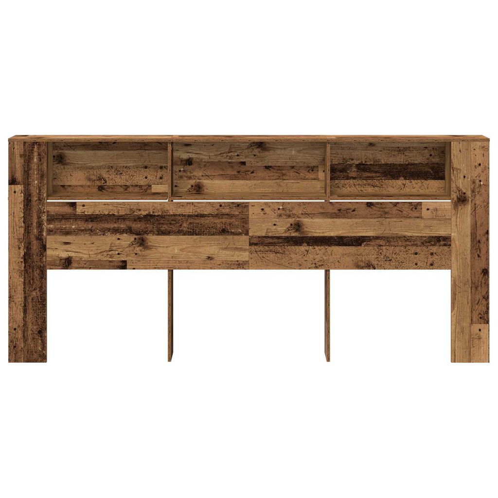 vidaXL Κεφαλάρι Ντουλάπα Παλιού Ξύλου 220x18,5x104,5 εκ