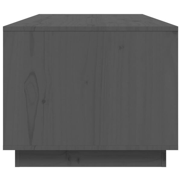 vidaXL Τραπεζάκι Σαλονιού Γκρι 100x50x41 εκ. Μασίφ Ξύλο Πεύκου