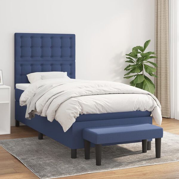vidaXL &Kappa;&rho;&epsilon;&beta;ά&tau;&iota; Boxspring &mu;&epsilon; &Sigma;&tau;&rho;ώ&mu;&alpha; &Mu;&pi;&lambda;&epsilon; 80x200 &epsilon;&kappa;. &Upsilon;&phi;&alpha;&sigma;&mu;ά&tau;&iota;&nu;&omicron;