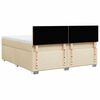 vidaXL &Kappa;&rho;&epsilon;&beta;ά&tau;&iota; Boxspring &mu;&epsilon; &Sigma;&tau;&rho;ώ&mu;&alpha; &Kappa;&rho;&epsilon;&mu; 180x200 &epsilon;&kappa;. &Upsilon;&phi;&alpha;&sigma;&mu;ά&tau;&iota;&nu;&omicron;