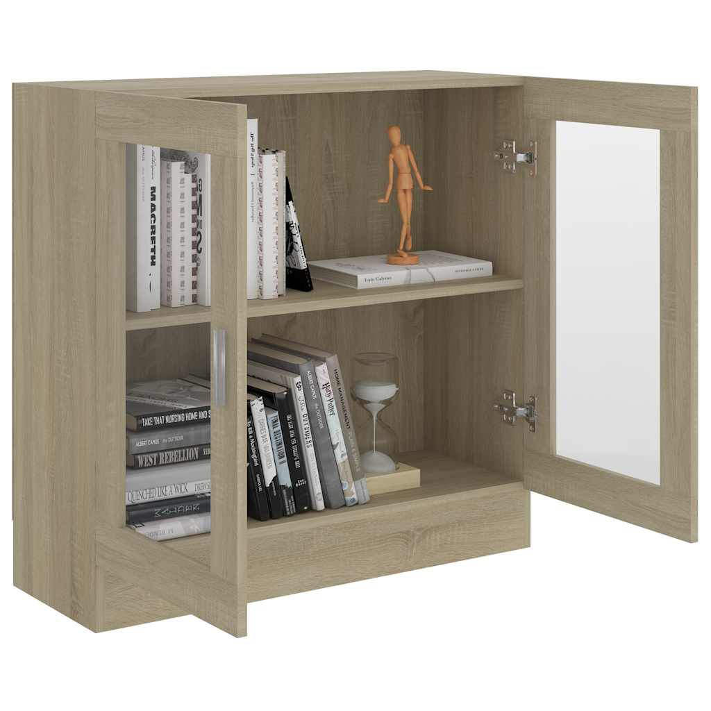 vidaXL Βιτρίνα Χρώμα Sonoma Δρυς 82,5 x 30,5 x 80 εκ. Επεξ. Ξύλο