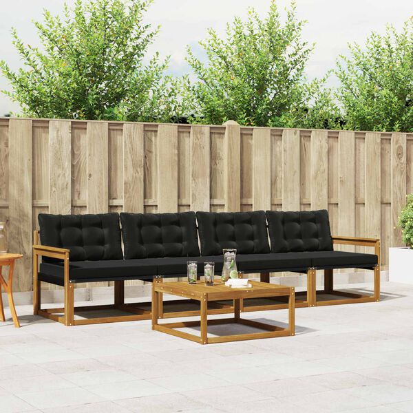 vidaXL &Sigma;&epsilon;&iota;&rho;ά &Kappa;&alpha;&nu;&alpha;&pi;έ &Epsilon;&xi;&omega;&tau;&epsilon;&rho;&iota;&kappa;&omicron;ύ &mu;&epsilon; &mu;&alpha;&xi;&iota;&lambda;ά&rho;&iota; 5 pcs &Phi;&upsilon;&sigma;&iota;&kappa;ό &kappa;&alpha;&iota; &Mu;&alpha;ύ&rho;&omicron;