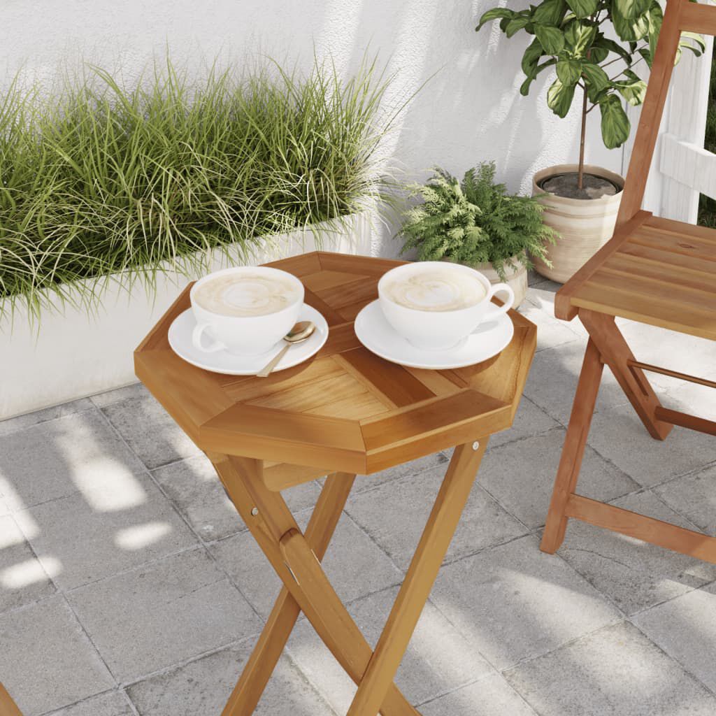 vidaXL Επιφάνεια Τραπεζιού Οκτάγωνη 40x40x2,5 εκ. Μασίφ Ξύλο Teak