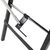 vidaXL Καρέκλα Αισθητικής Φορητή Μαύρη 185x78x76 εκ. Συνθετικό Δέρμα