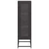 vidaXL Highboard &Mu;&alpha;ύ&rho;&omicron; 36x39x123 cm &alpha;&pi;ό &chi;ά&lambda;&upsilon;&beta;&alpha; &psi;&upsilon;&chi;&rho;ή&sigmaf; έ&lambda;&alpha;&sigma;&eta;&sigmaf;