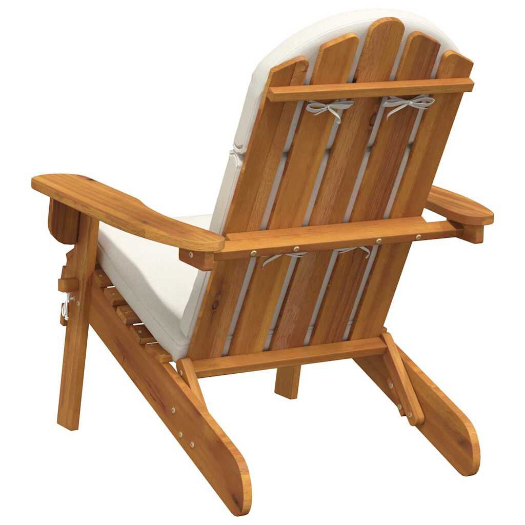 vidaXL Καρέκλα Κήπου Adirondack με Μαξιλάρια από Μασίφ Ξύλο Ακακίας