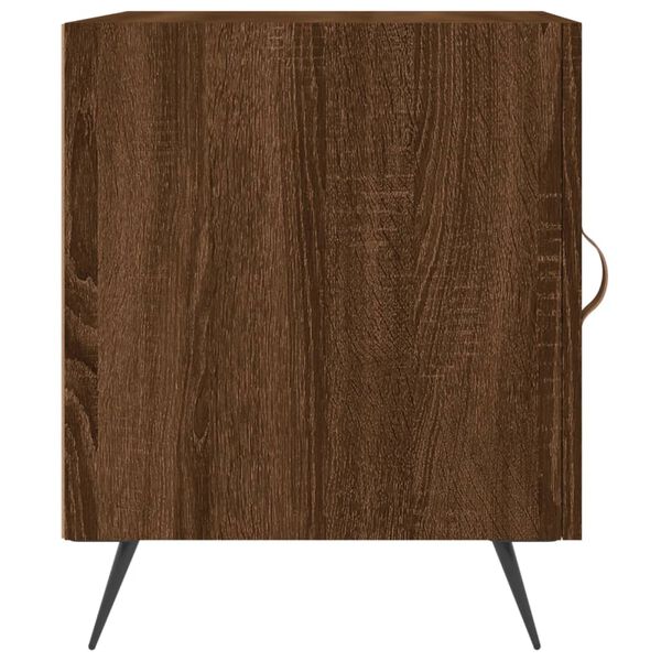 vidaXL Κομοδίνα 2 τεμ. Καφέ Δρυς 40 x 40 x 50 εκ. από Επεξεργ. Ξύλο