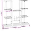 vidaXL Βάση Λουλουδιών Μαύρη 94,5 x 25 x 89 εκ. Σιδερένια