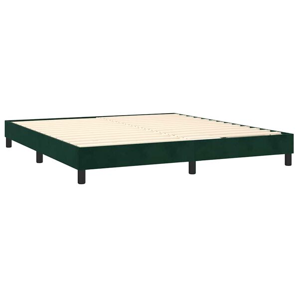 vidaXL &Kappa;&rho;&epsilon;&beta;ά&tau;&iota; Boxspring &mu;&epsilon; &Sigma;&tau;&rho;ώ&mu;&alpha; &Sigma;&kappa;&omicron;ύ&rho;&omicron; &Pi;&rho;ά&sigma;&iota;&nu;&omicron; 160x200&epsilon;&kappa;. &Beta;&epsilon;&lambda;&omicron;ύ&delta;&iota;&nu;&omicron;