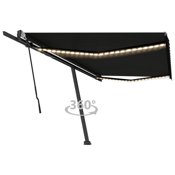 vidaXL &Tau;έ&nu;&tau;&alpha; &Sigma;&upsilon;&rho;ό&mu;&epsilon;&nu;&eta; &Chi;&epsilon;&iota;&rho;&omicron;&kappa;ί&nu;&eta;&tau;&eta; &mu;&epsilon; LED &Alpha;&nu;&theta;&rho;&alpha;&kappa;ί 500 x 300 &epsilon;&kappa;.