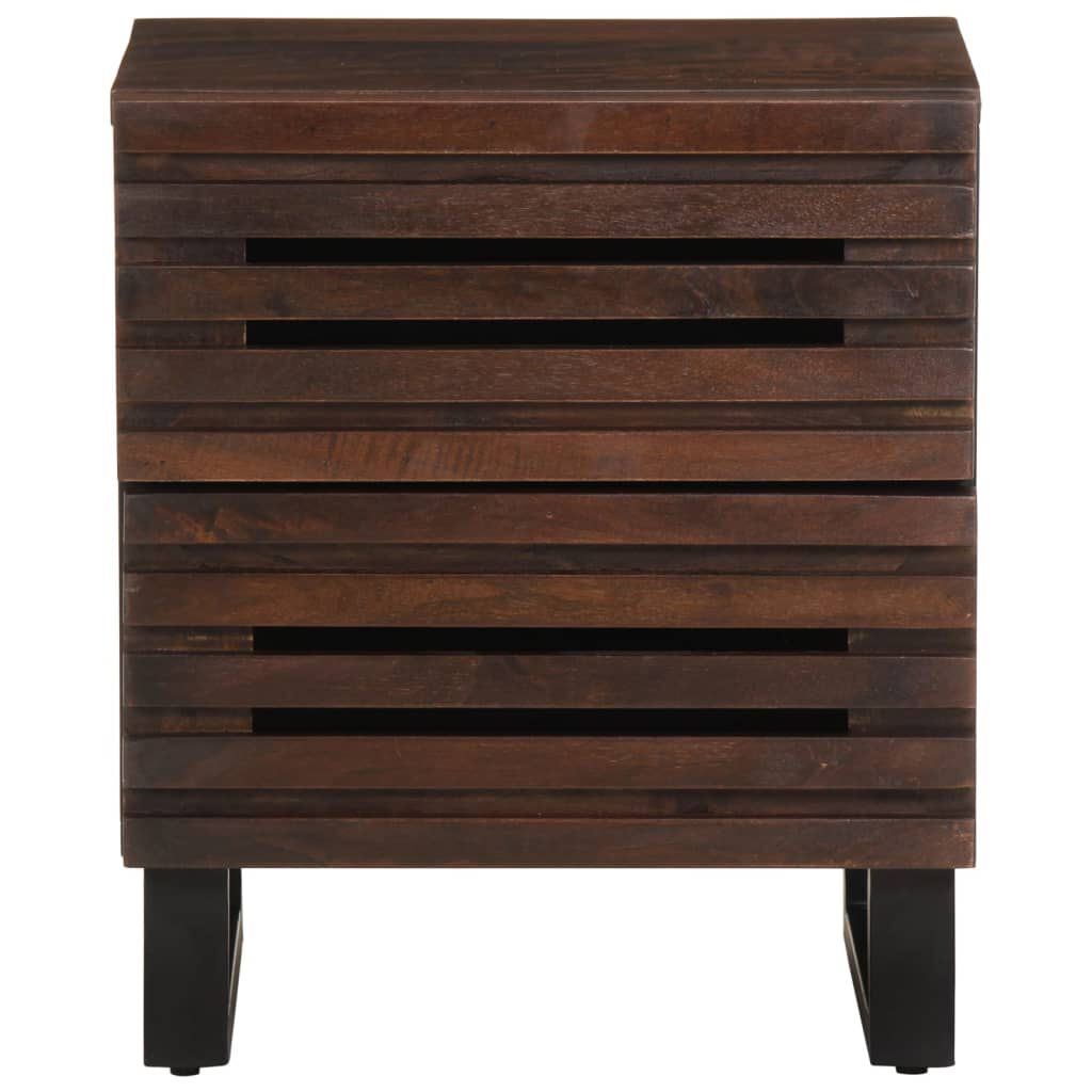 vidaXL Κομοδίνο 40 x 34 x 46 εκ. από Μασίφ Ξύλο Μάνγκο