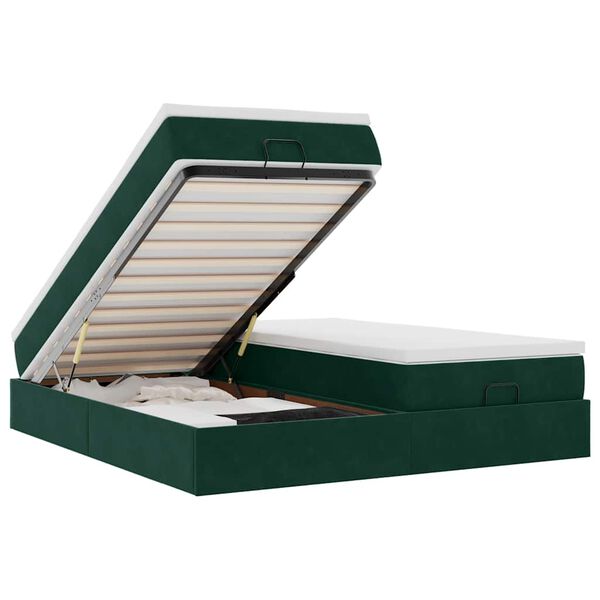 vidaXL &Omicron;&theta;&omega;&mu;&alpha;&nu;&iota;&kappa;ό &kappa;&rho;&epsilon;&beta;ά&tau;&iota; &mu;&epsilon; &sigma;&tau;&rho;ώ&mu;&alpha;&tau;&alpha; &Sigma;&kappa;&omicron;ύ&rho;&omicron; &pi;&rho;ά&sigma;&iota;&nu;&omicron; 180x200cm Velvet