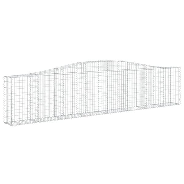 vidaXL Συρματοκιβώτια Τοξωτά 9 τεμ. 400x30x80/100 εκ. Γαλβαν. Ατσάλι