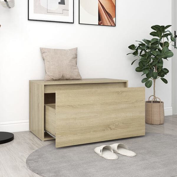 vidaXL Έπιπλο Χολ / Εισόδου Sonoma Δρυς 80 x 40 x 45 εκ. Επεξ. Ξύλο