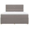 vidaXL &Kappa;&rho;&epsilon;&beta;ά&tau;&iota; Boxspring &mu;&epsilon; &Sigma;&tau;&rho;ώ&mu;&alpha; Taupe 180x200 &epsilon;&kappa;. &Upsilon;&phi;&alpha;&sigma;&mu;ά&tau;&iota;&nu;&omicron;