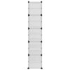 vidaXL Παπουτσοθήκη Διαφανής 44 x 31,5 x 153,5 εκ. από Πολυπροπυλένιο