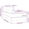 vidaXL &Kappa;&rho;&epsilon;&beta;ά&tau;&iota; Boxspring &mu;&epsilon; &Sigma;&tau;&rho;ώ&mu;&alpha; &Sigma;&kappa;&omicron;ύ&rho;&omicron; &Mu;&pi;&lambda;&epsilon; 100x200 &epsilon;&kappa;. &Beta;&epsilon;&lambda;&omicron;ύ&delta;&iota;&nu;&omicron;