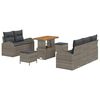 vidaXL &Sigma;&epsilon;&tau; &Kappa;&alpha;&nu;&alpha;&pi;έ &Kappa;ή&pi;&omicron;&upsilon; &mu;&epsilon; &mu;&alpha;&xi;&iota;&lambda;ά&rho;&iota; 8 pcs &Gamma;&kappa;&rho;&iota; &sigma;&upsilon;&nu;&theta;&epsilon;&tau;&iota;&kappa;ό &rho;&alpha;&tau;ά&nu;