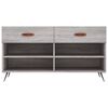 vidaXL Παπουτσοθήκη Γκρι Sonoma 102x35x55 εκ. από Επεξεργασμένο Ξύλο