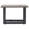 vidaXL Τραπεζάκι Σαλονιού Live Edge Γκρι 60x60x40 εκ. Ξύλο Ακακίας