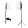 vidaXL Κιτ Φωτισμού Φωτογραφικού Στούντιο με Softbox και Φόντο