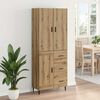 vidaXL Highboard &mu;&epsilon; &sigma;&upsilon;&rho;&tau;ά&rho;&iota; 2 pcs Artisan Oak &Sigma;ύ&nu;&theta;&epsilon;&tau;&omicron; &Xi;ύ&lambda;&omicron; &kappa;&alpha;&iota; &Gamma;&upsilon;&alpha;&lambda;ί