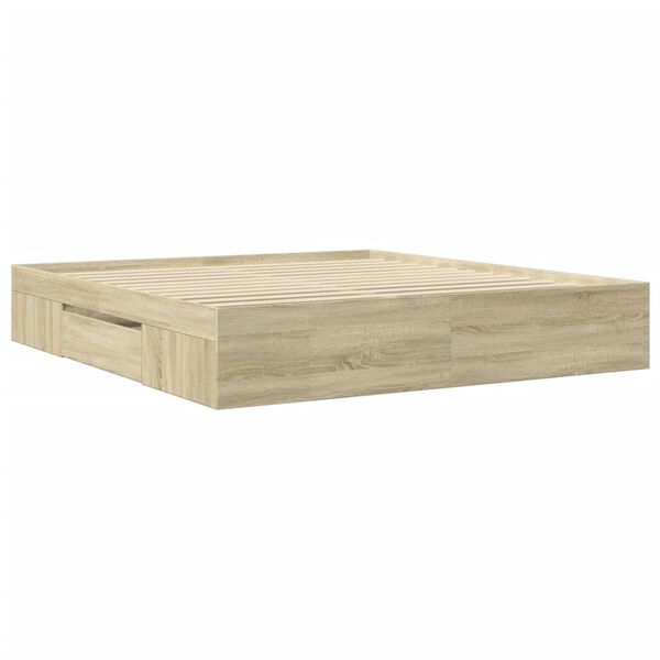 vidaXL Πλαίσιο κρεβατιού χωρίς στρώμα 180x200 εκ. Επεξεργασμένο Ξύλο