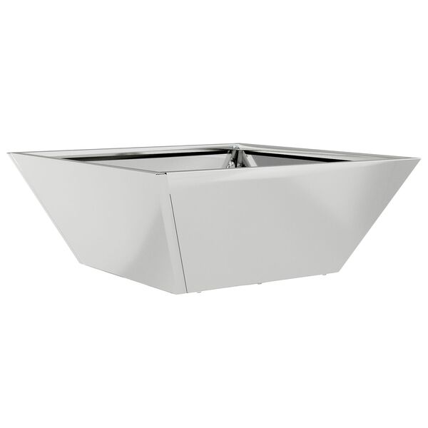 vidaXL Γλάστρα Κήπου Ασημί 40 x 40 x 15 cm Γαλβανισμένος χάλυβας