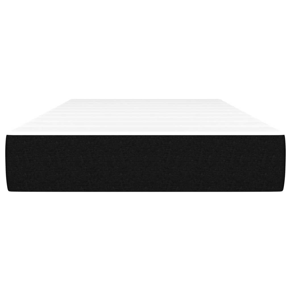 vidaXL Στρώμα με Pocket Springs Μαύρο 120x190x20 εκ. Υφασμάτινο