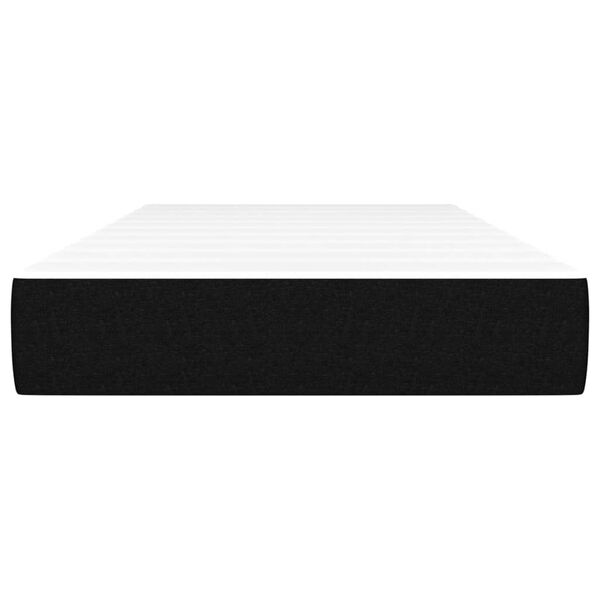vidaXL Στρώμα με Pocket Springs Μαύρο 120x190x20 εκ. Υφασμάτινο