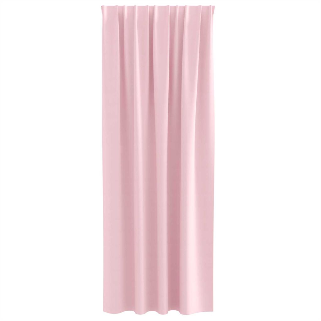 vidaXL Κουρτίνες 2 pcs Μωρουδίστικο Ροζ 245 x 140 εκ. Πολυεστέρας