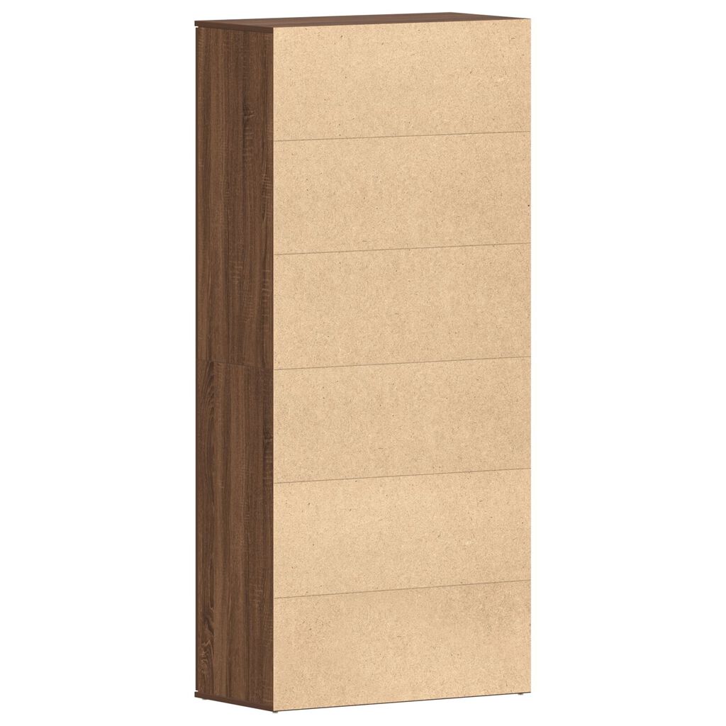 vidaXL Ντουλάπι Παπουτσιών Καφέ Δρυός 80x39x180 cm Φτιαγμένο Ξύλο