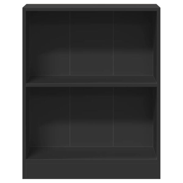 vidaXL Βιβλιοθήκη Μαύρη 60 x 24 x 76 εκ. από Επεξεργασμένο Ξύλο