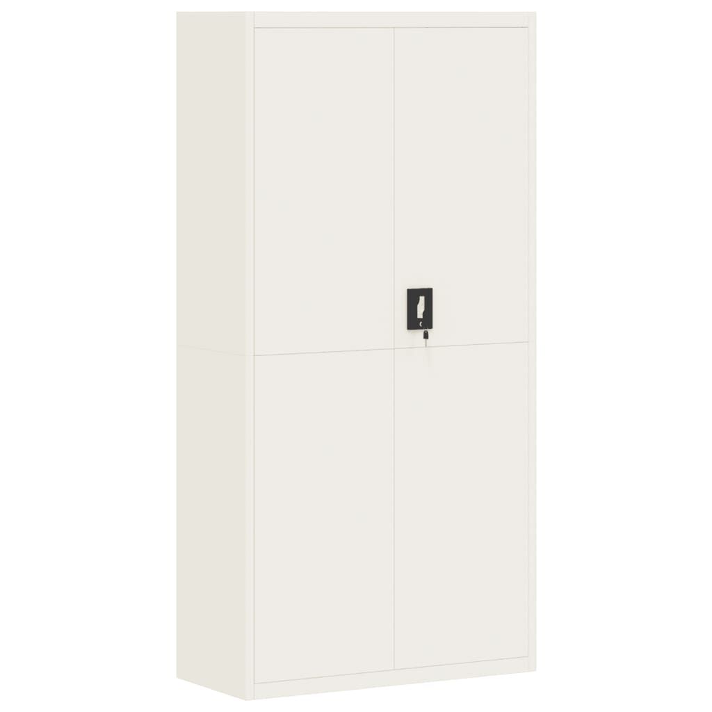 vidaXL Αρχειοθήκη Λευκή 90 x 40 x 180 εκ. Ατσάλινη