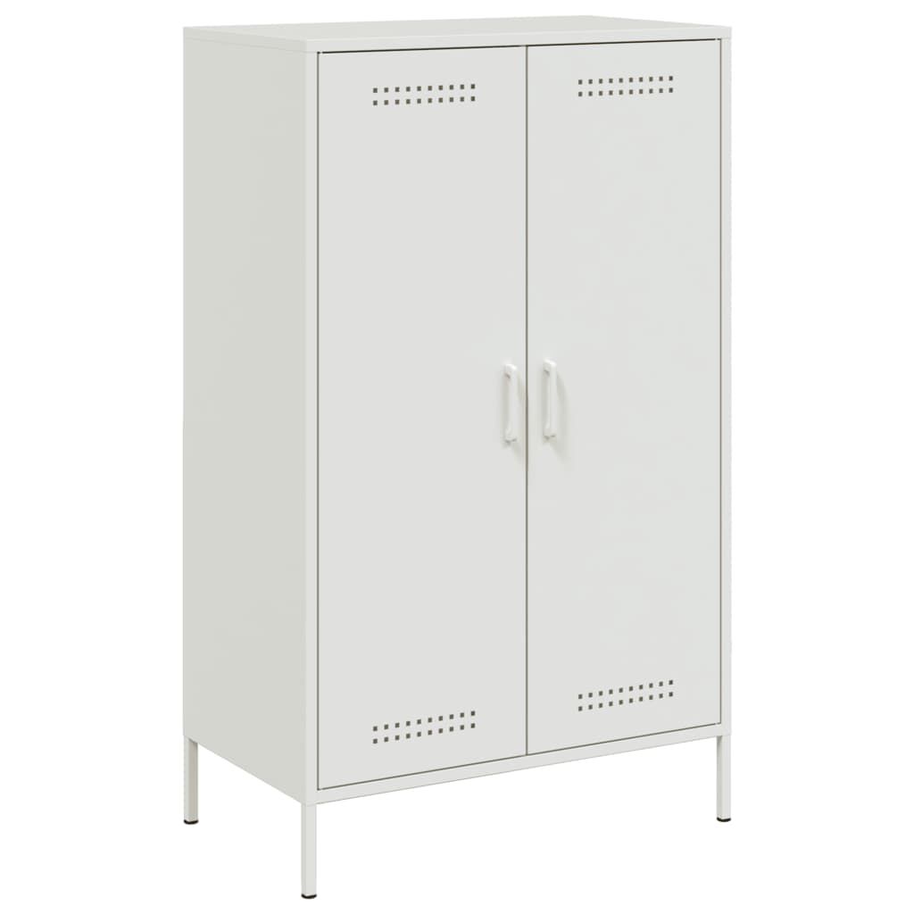 vidaXL Ντουλάπι Λευκό 68x39x113 εκ. από Ατσάλι