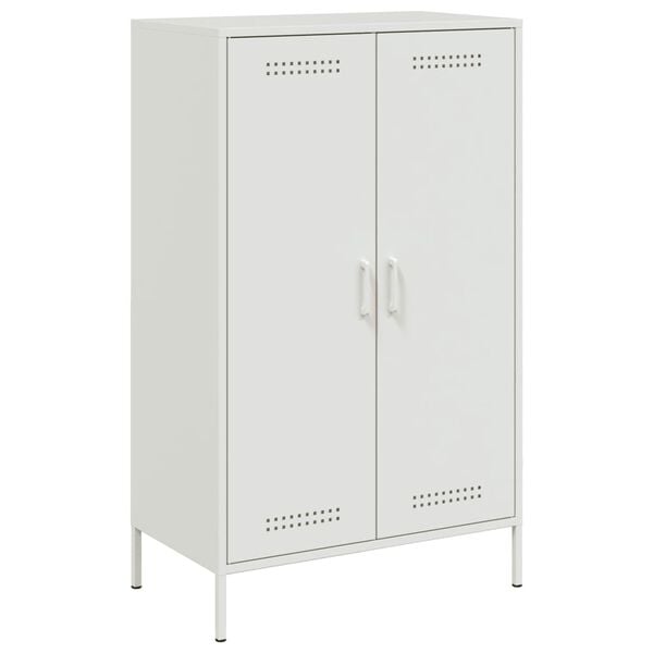 vidaXL Ντουλάπι Λευκό 68x39x113 εκ. από Ατσάλι