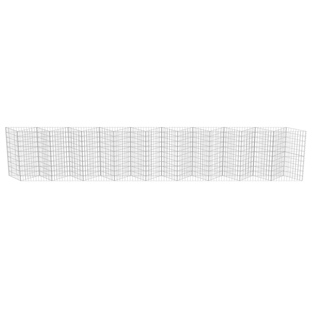 vidaXL Συρματοκιβώτιο Τοίχος 630x30x100 εκ. από Γαλβανισμένο Χάλυβα