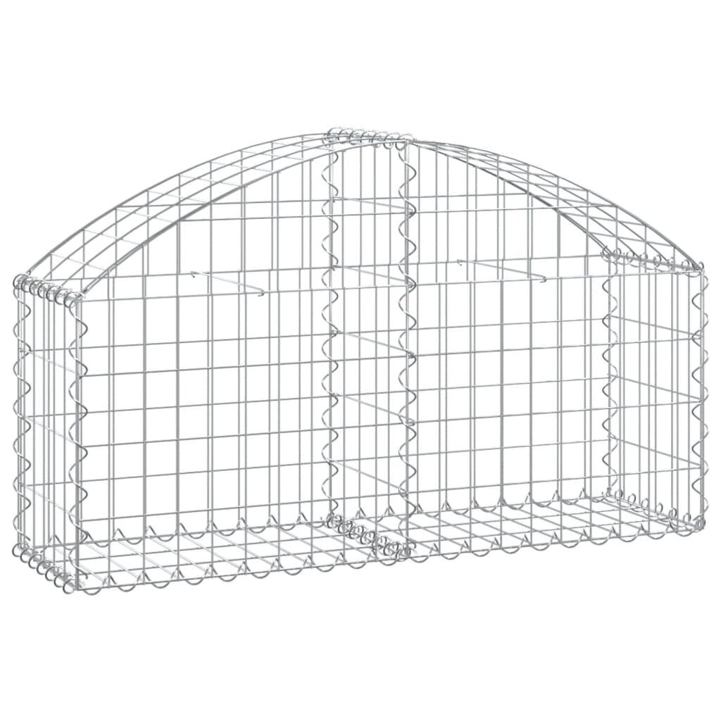 vidaXL Συρματοκιβώτιο Τοξωτό 100x30x40/60εκ. από Γαλβανισμένο Χάλυβα