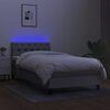 vidaXL &Kappa;&rho;&epsilon;&beta;ά&tau;&iota; Boxspring &mu;&epsilon; &Sigma;&tau;&rho;ώ&mu;&alpha; & LED &Alpha;&nu;.&Gamma;&kappa;&rho;&iota; 80x200 &epsilon;&kappa;. &Upsilon;&phi;&alpha;&sigma;&mu;ά&tau;&iota;&nu;&omicron;