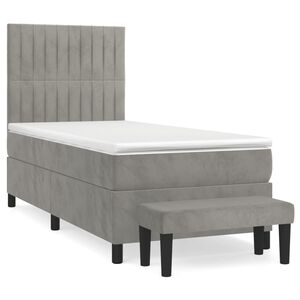 vidaXL &Kappa;&rho;&epsilon;&beta;ά&tau;&iota; Boxspring &mu;&epsilon; &Sigma;&tau;&rho;ώ&mu;&alpha; &Alpha;&nu;&omicron;&iota;&chi;&tau;ό &Gamma;&kappa;&rho;&iota; 80x200 &epsilon;&kappa;. &Beta;&epsilon;&lambda;&omicron;ύ&delta;&iota;&nu;&omicron;