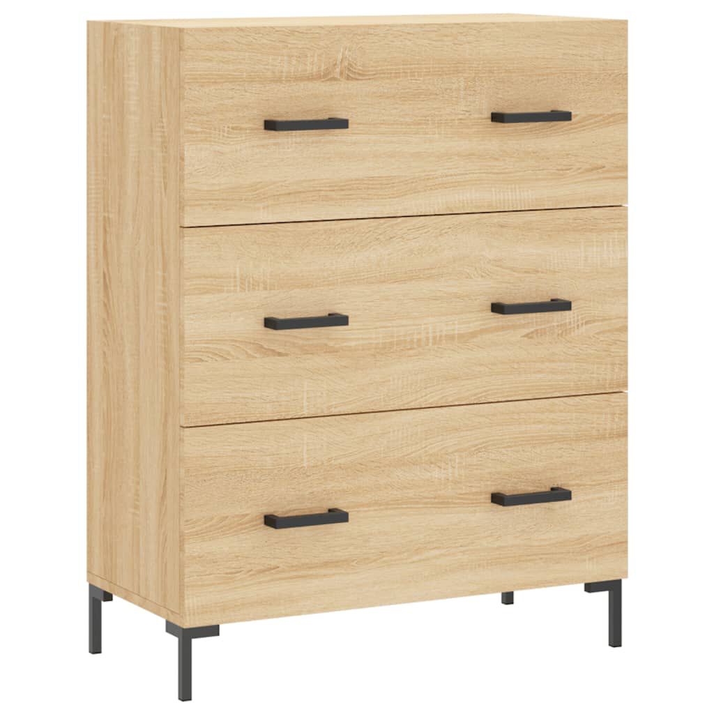 vidaXL Ντουλάπι Sonoma δρυς 69,5 x 34 x 180 εκ. από Επεξεργασμένο Ξύλο