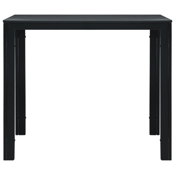 vidaXL Τραπεζάκι Σαλονιού Μαύρο με Όψη Ξύλου 78 x 78 x 74 από HDPE